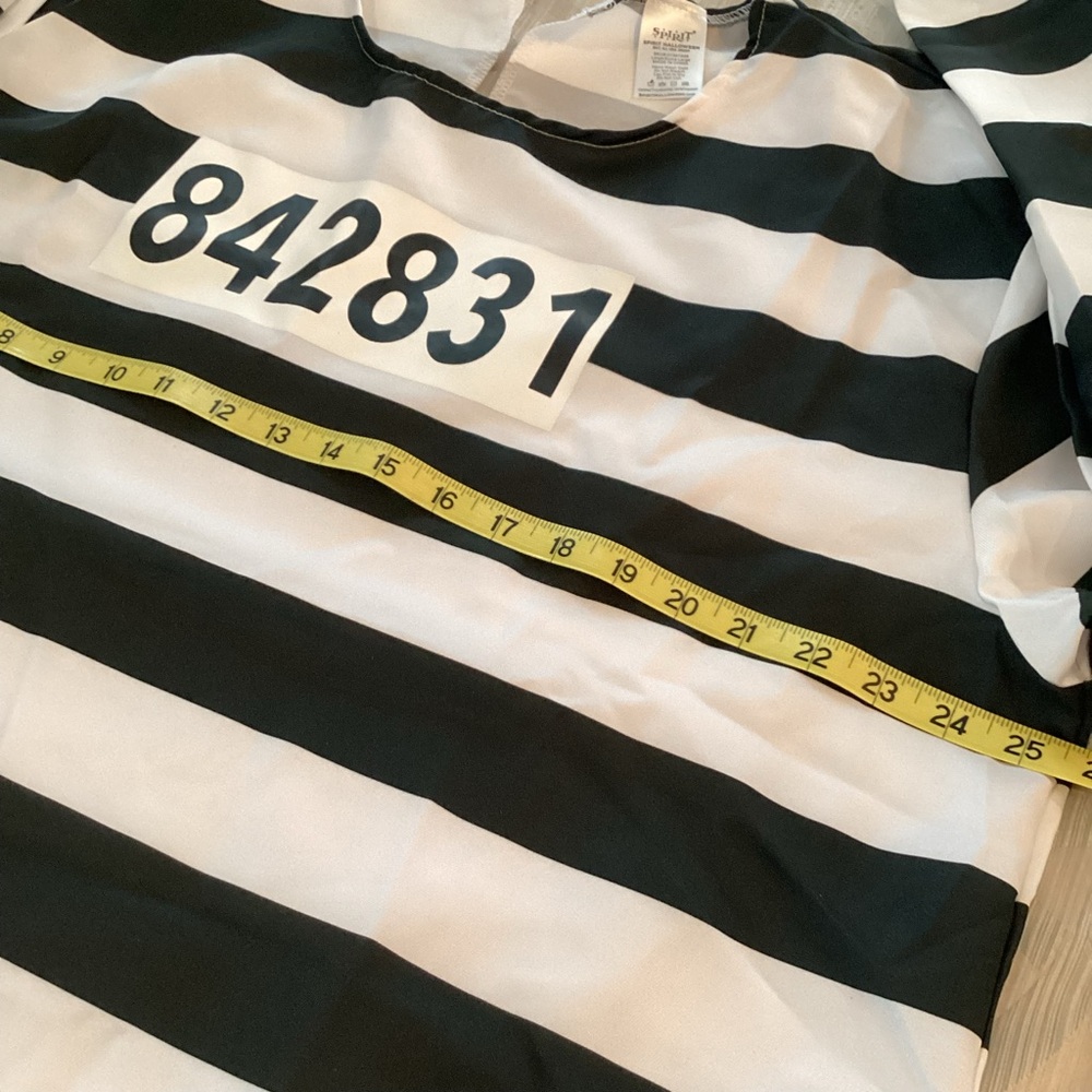 Spirit Men’s Jailbird Costume Size Large/X-Large - Picture 3 of 12